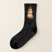 Sneeuwman Kerstverlichtingsdisplay Sokken (Links - buitenkant)