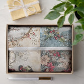 Sneeuwman Kerstvierkanten Tissuepapier (Geschenk)