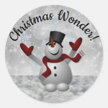 Sneeuwman Kerstwonder met glitter sneeuwvlokken