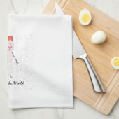 Sneeuwman Keukenhanddoek (Quarter Fold)