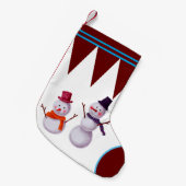 Sneeuwman kleine kerstkous kerstsok (Voorkant (Hangend))