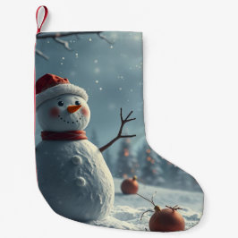 sneeuwman kleine kerstsok