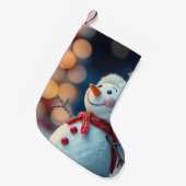 sneeuwman kleine kerstsok (Voorkant (Hangend))