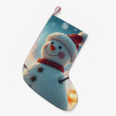 sneeuwman kleine kerstsok (Voorkant (Hangend))