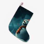 sneeuwman kleine kerstsok (Voorkant (Hangend))