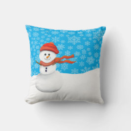 Sneeuwman Kussen