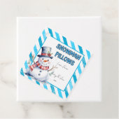 Sneeuwman Kussens Kerstcadeau Label ondeugende elf (In situ)