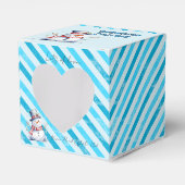 Sneeuwman Kussens Kerstcadeautje stoute elf Bedankdoosjes (Voorkant Zijde)