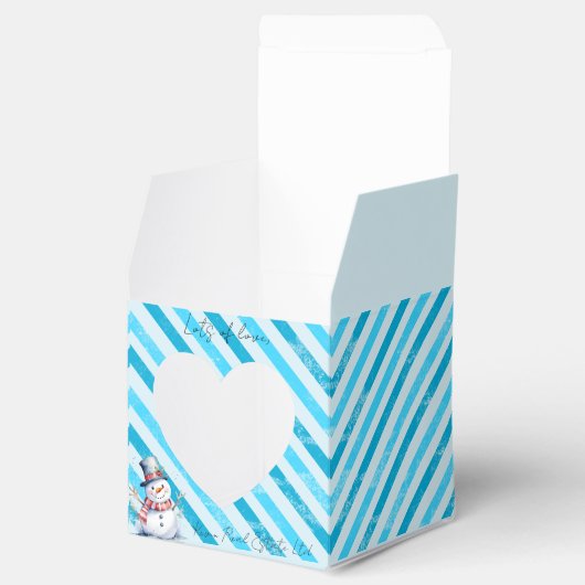 Sneeuwman Kussens Kerstgunst ondeugende elf Bedankdoosjes (Geopend)