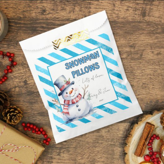 Sneeuwman Kussens kersttraktatie stoute elf Bedankzakje