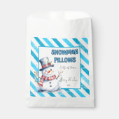 Sneeuwman Kussens kersttraktatie stoute elf Bedankzakje (Voorkant)