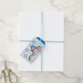 Sneeuwman | Laat het sneeuwen cadeautag Cadeaulabel (Met Touw)