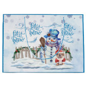 Sneeuwman | Laat het sneeuwen cadeautas (Voorkant)