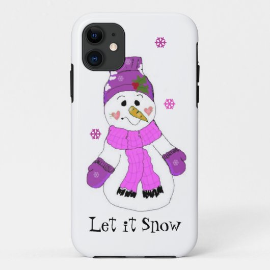 Sneeuwman laat het sneeuwen Case-Mate iPhone case (Achterkant)