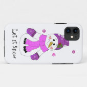 Sneeuwman laat het sneeuwen Case-Mate iPhone case (Achterkant (horizontaal))