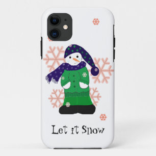 Sneeuwman laat het sneeuwen Case-Mate iPhone case