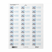 Sneeuwman | Laat het sneeuwen retouradreslabel Etiket (Full Sheet)
