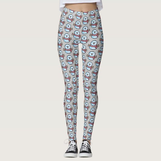 sneeuwman leggings (Voorkant)