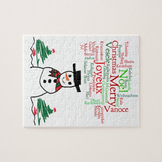 Sneeuwman Legpuzzel (Horizontaal)
