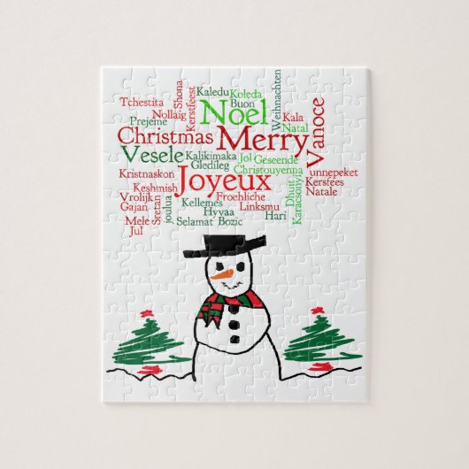 Sneeuwman Legpuzzel (Verticaal)