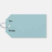 Sneeuwman Leuk Elegant Kerstmis Cadeaulabel (Achterkant Horizontaal)