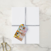 Sneeuwman Leuk Elegant Kerstmis Cadeaulabel (Met Touw)
