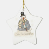 Sneeuwman Liefde Een Andere Keepsake Ornament (Links)