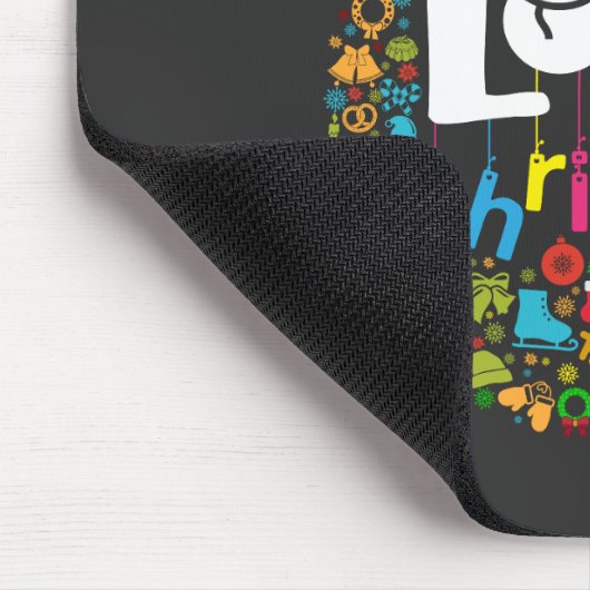 Sneeuwman Liefde Kerstmis Decoraties Muismat (Hoek)