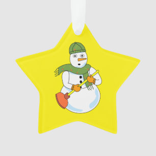 Sneeuwman Loodgieter Ornament