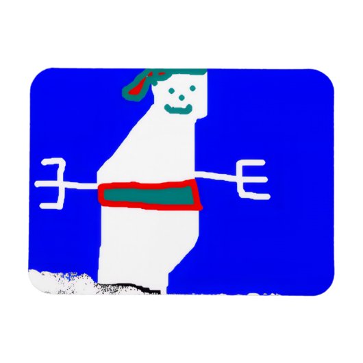 Sneeuwman magneet (Horizontaal)