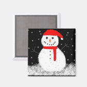 sneeuwman magneet (Voorkant / Achterkant)