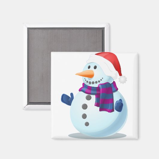 sneeuwman magneet (Voorkant / Achterkant)