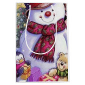 sneeuwman medium cadeauzakje (Voorkant)
