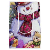 sneeuwman medium cadeauzakje (Achterkant)