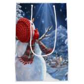sneeuwman medium cadeauzakje (Achterkant)