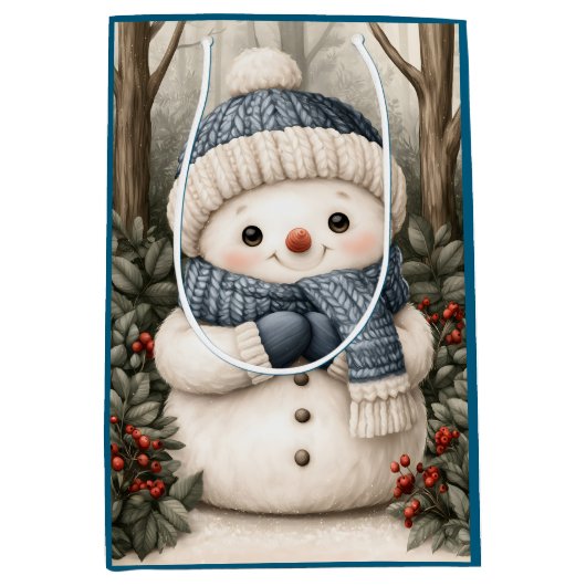 Sneeuwman Medium Cadeauzakje (Voorkant)