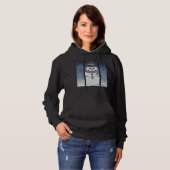Sneeuwman met achtergrond (levendig) - Dames sweat Hoodie (Voorkant volledig)