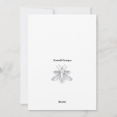 Sneeuwman met BG - Wenskaart Feestdagenkaart (Achterkant)