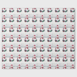 Sneeuwman met cadeaus in Waterverf Cadeaupapier