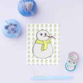 Sneeuwman met een gele sjaal flyer (Enkel)