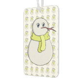 Sneeuwman met een gele sjaal luchtverfrisser (Links)