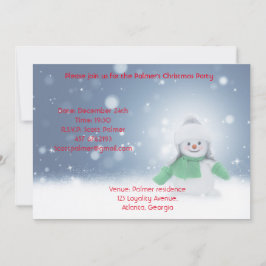 Sneeuwman met een groene sjaal kaart