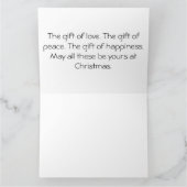 Sneeuwman met een groene sjaal  kaart (Binnen)