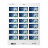 Sneeuwman met een sjaal etiket (Full Sheet)