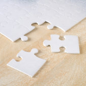 Sneeuwman met een sjaal legpuzzel (Zijkant)