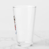 Sneeuwman met glimlach glas (Links)