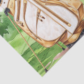 Sneeuwman met golf-thema golfer kerstcadeau tissuepapier (Detail)