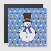 Sneeuwman met hoge hoed (Voorkant / Achterkant)