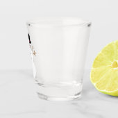Sneeuwman met hoge hoed shot glas (Rechts)