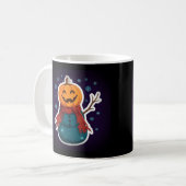 Sneeuwman met Jack-o'-Lantern Hoofd Mok (Voorkant links)